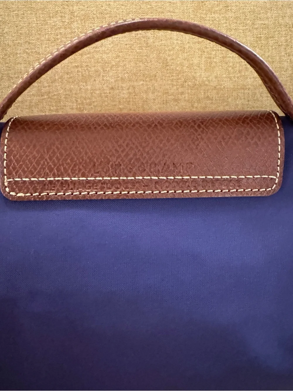 Longchamp Le Pliage Purple Briefcase / Laptop Bag with COA